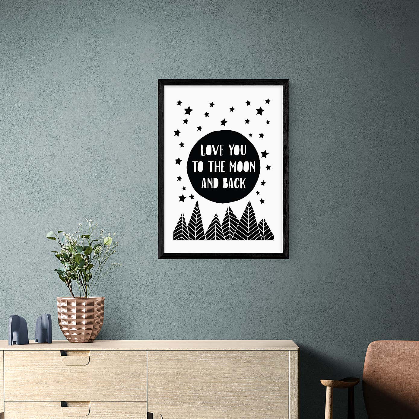 East End Prints To The Moon Print