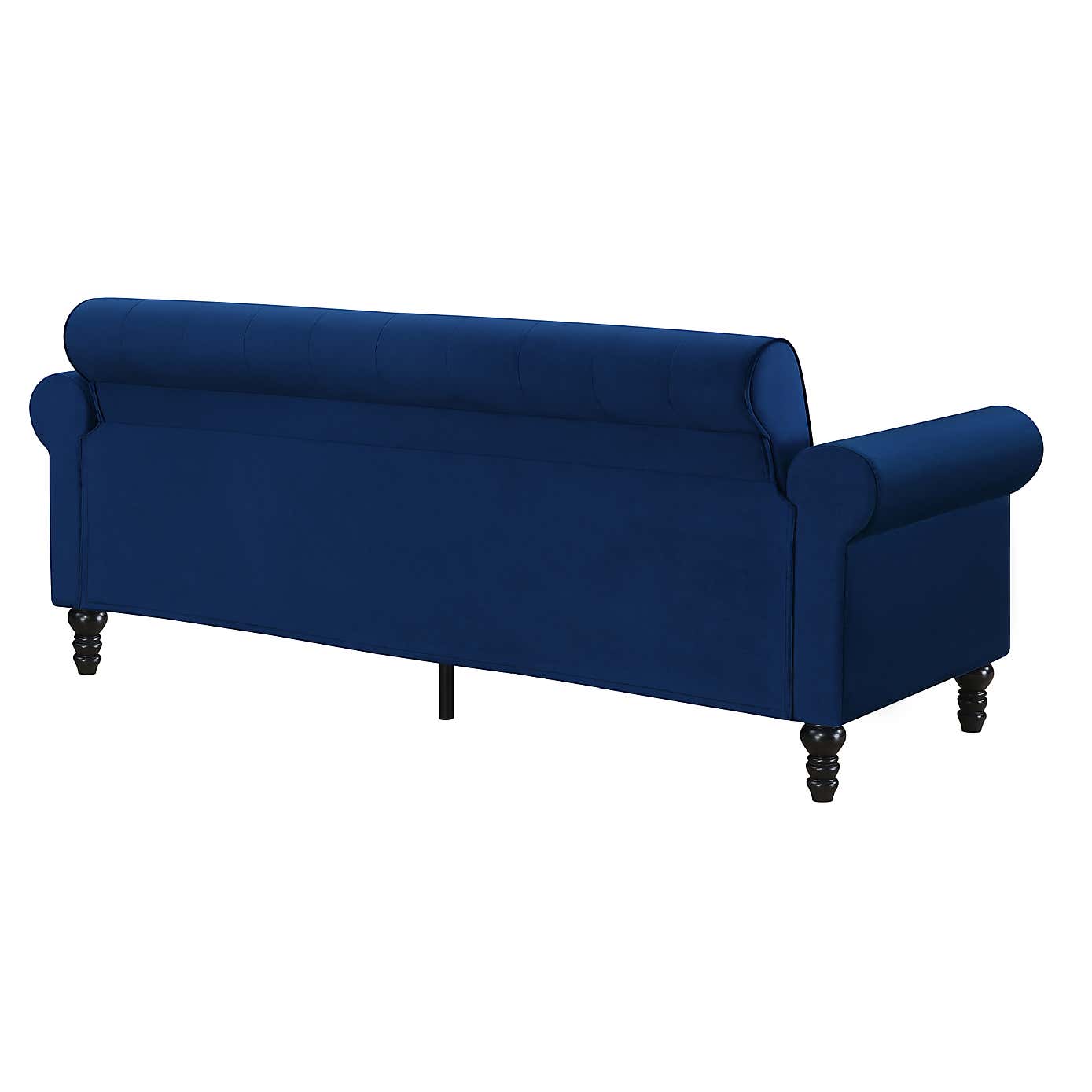 Greta Velvet 3 Seater Sofa
