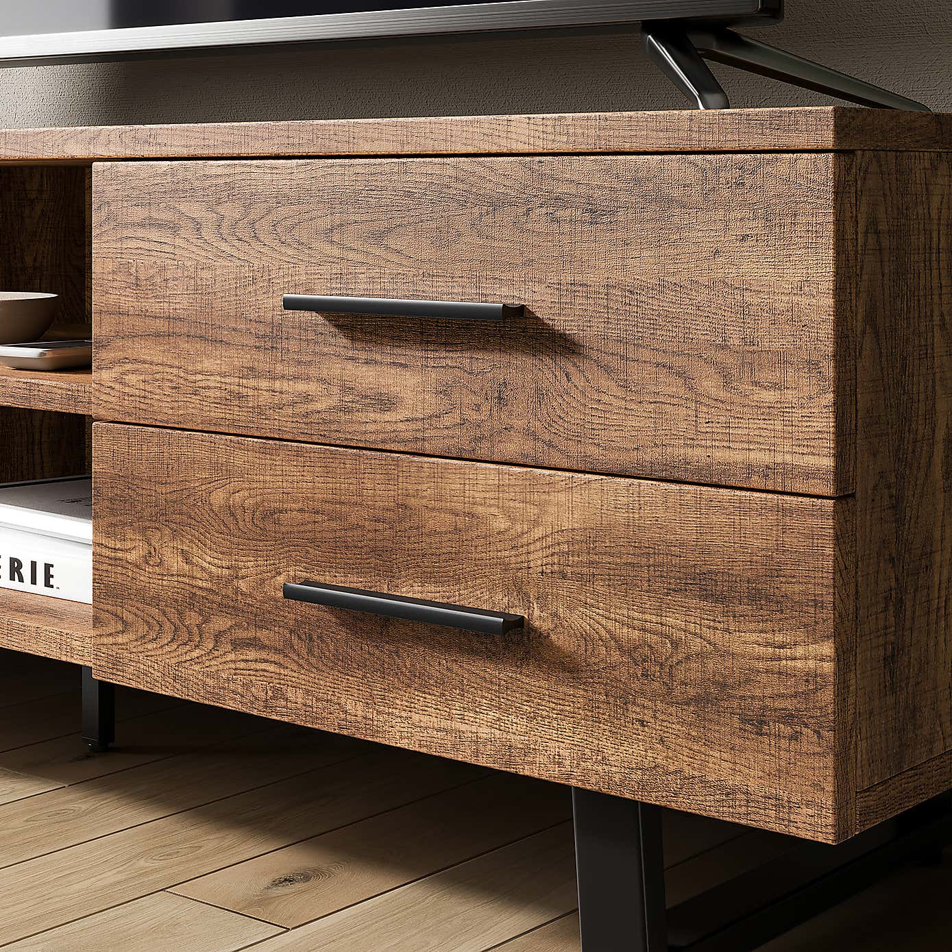 Freddie TV Unit Oak Effect