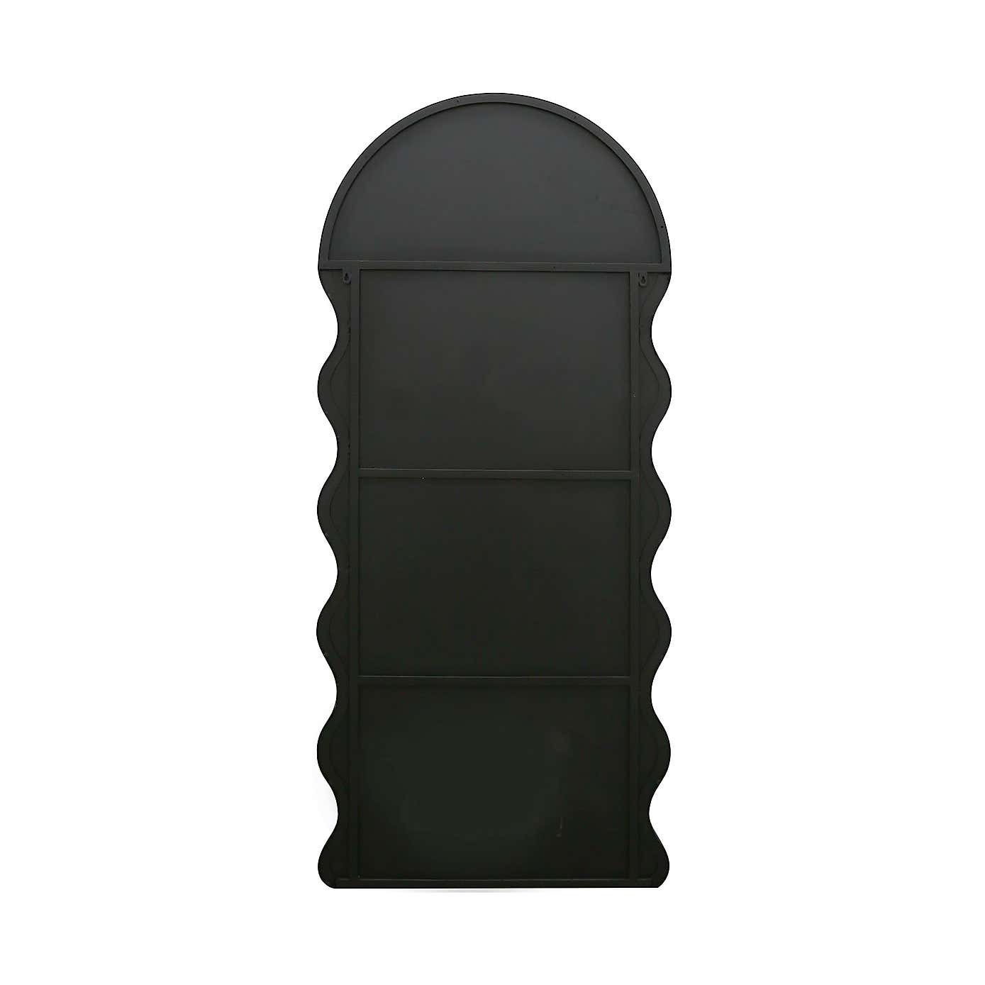 The Fluctus Dome Arch Topped Wavy Wall Mirror