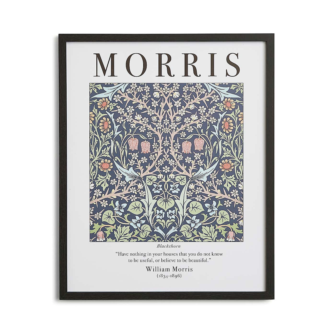 Blackthorn by William Morris Framed Print