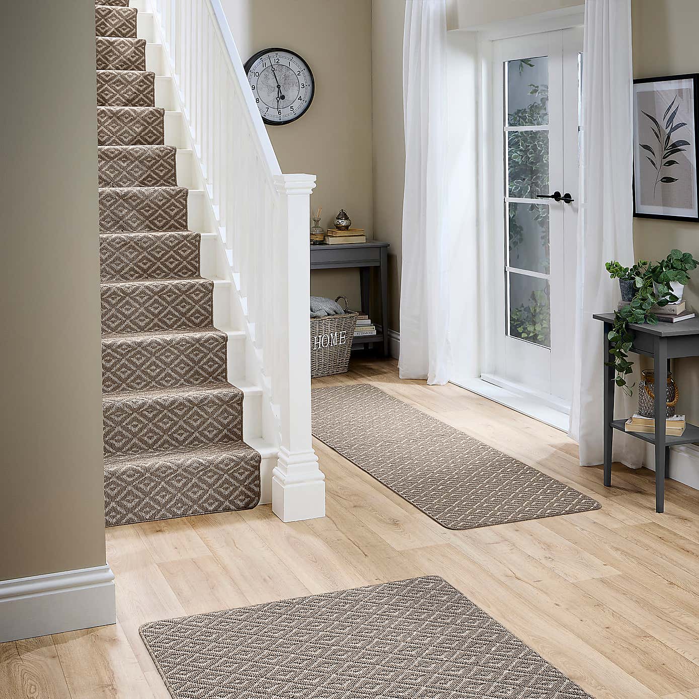 Marvel Geo Hard-wearing Washable Stair Runner
