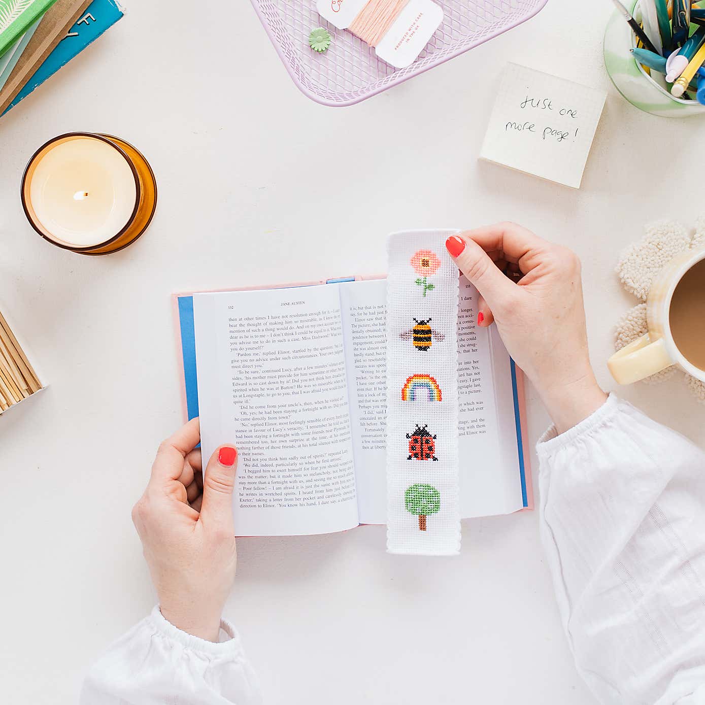 Cotton Clara Nature Bookmark Cross Stitch Kit