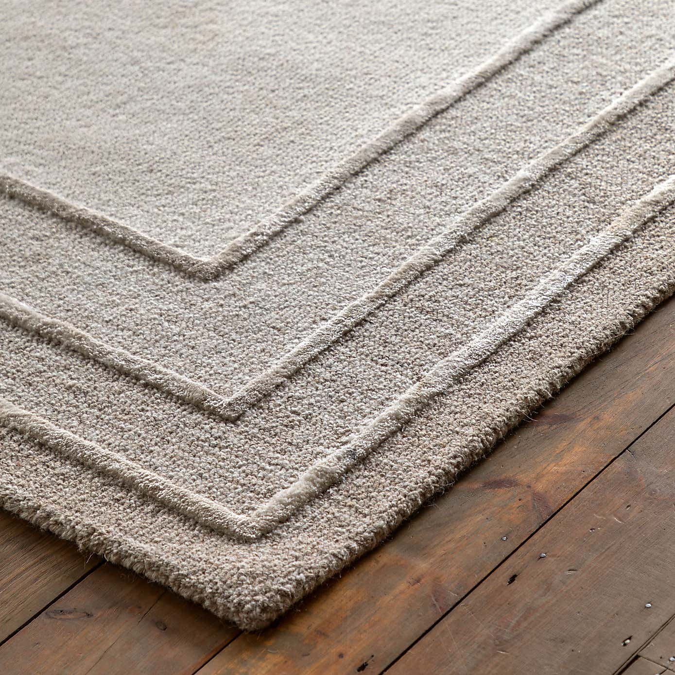 Cedar and Sage Tonal Border Rug