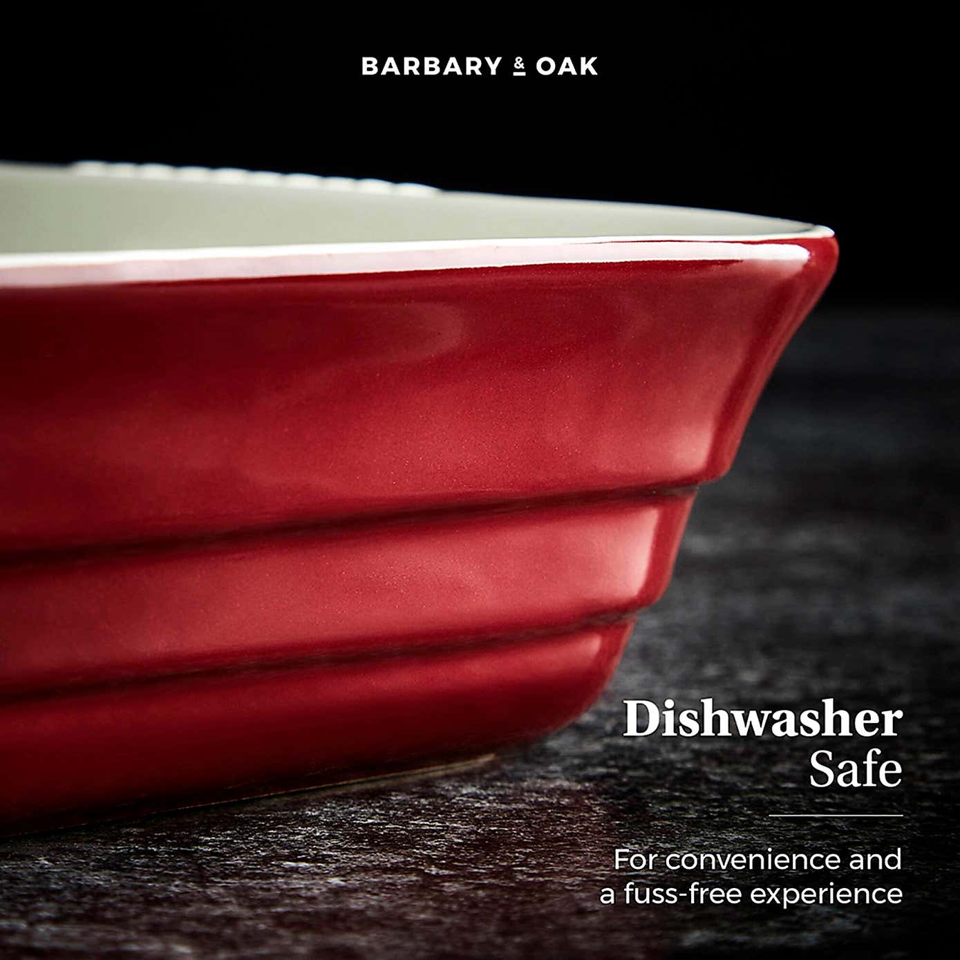 Barbary & Oak Ceramic 26cm Square Oven Dish