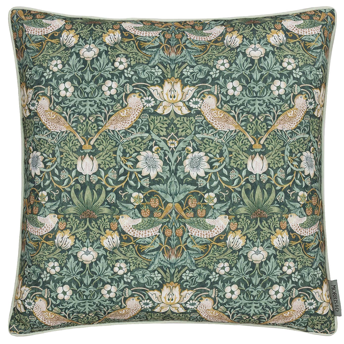 Morris & Co. Strawberry Thief Outdoor Square Cushion