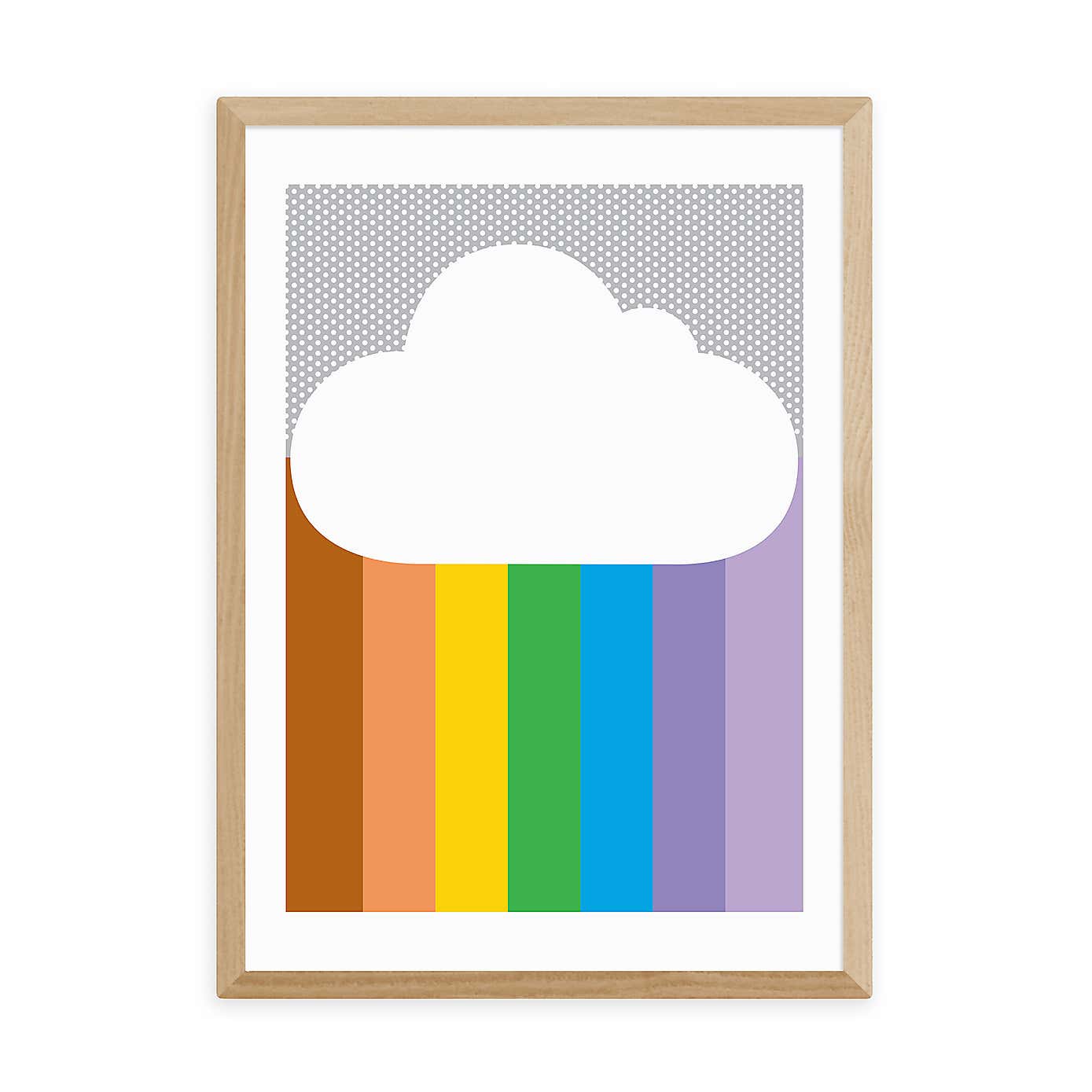 East End Prints Rainbow Cloud Print