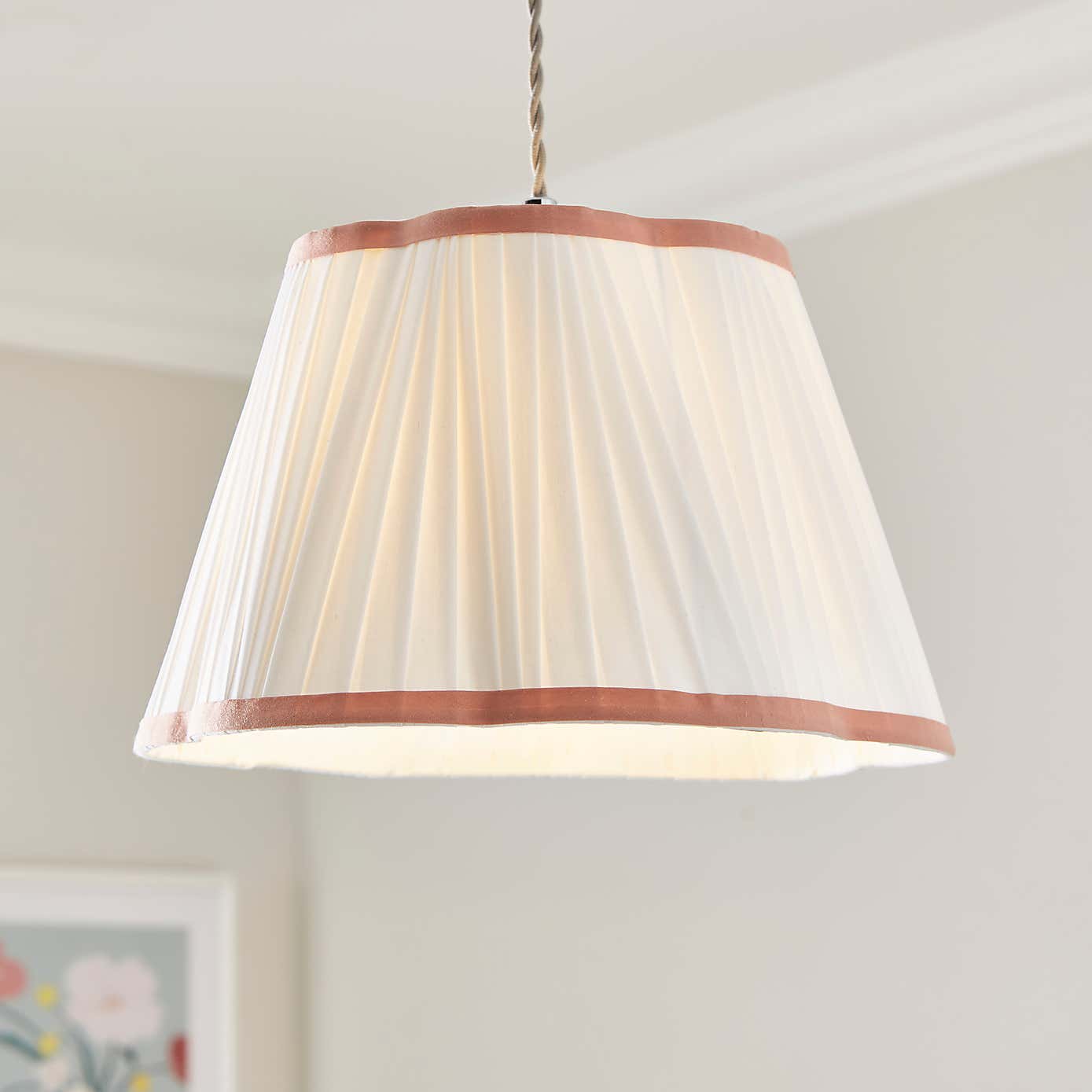 Charming Pleated Easy Fit Lamp Shade