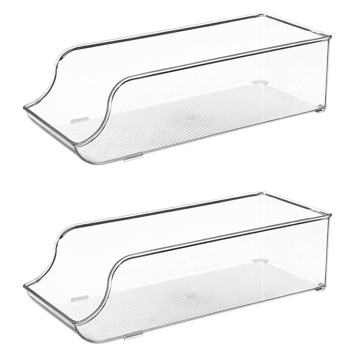 Set of 2 Fridge 9 Can Storage Boxes