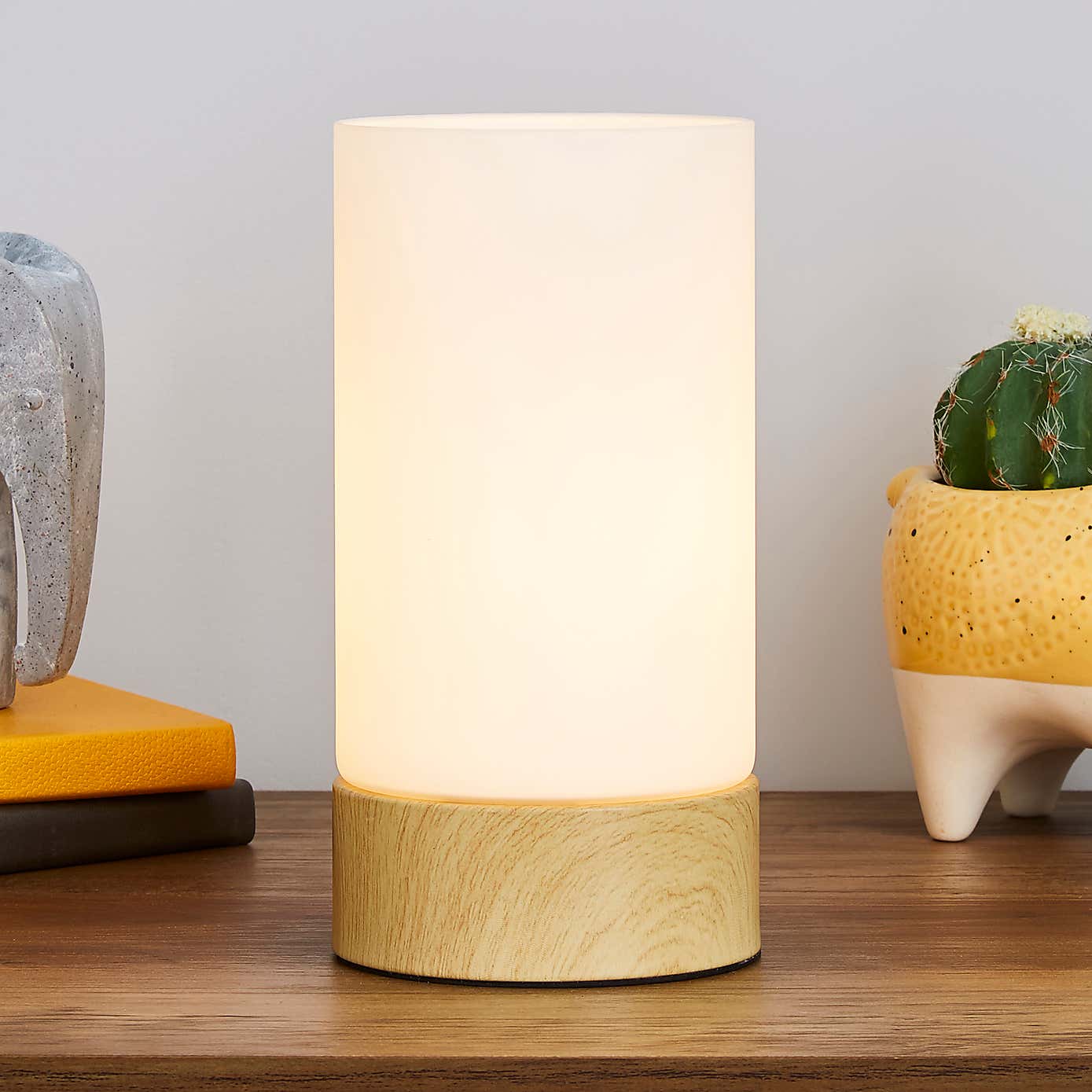 Ferris Wood Effect Table Lamp