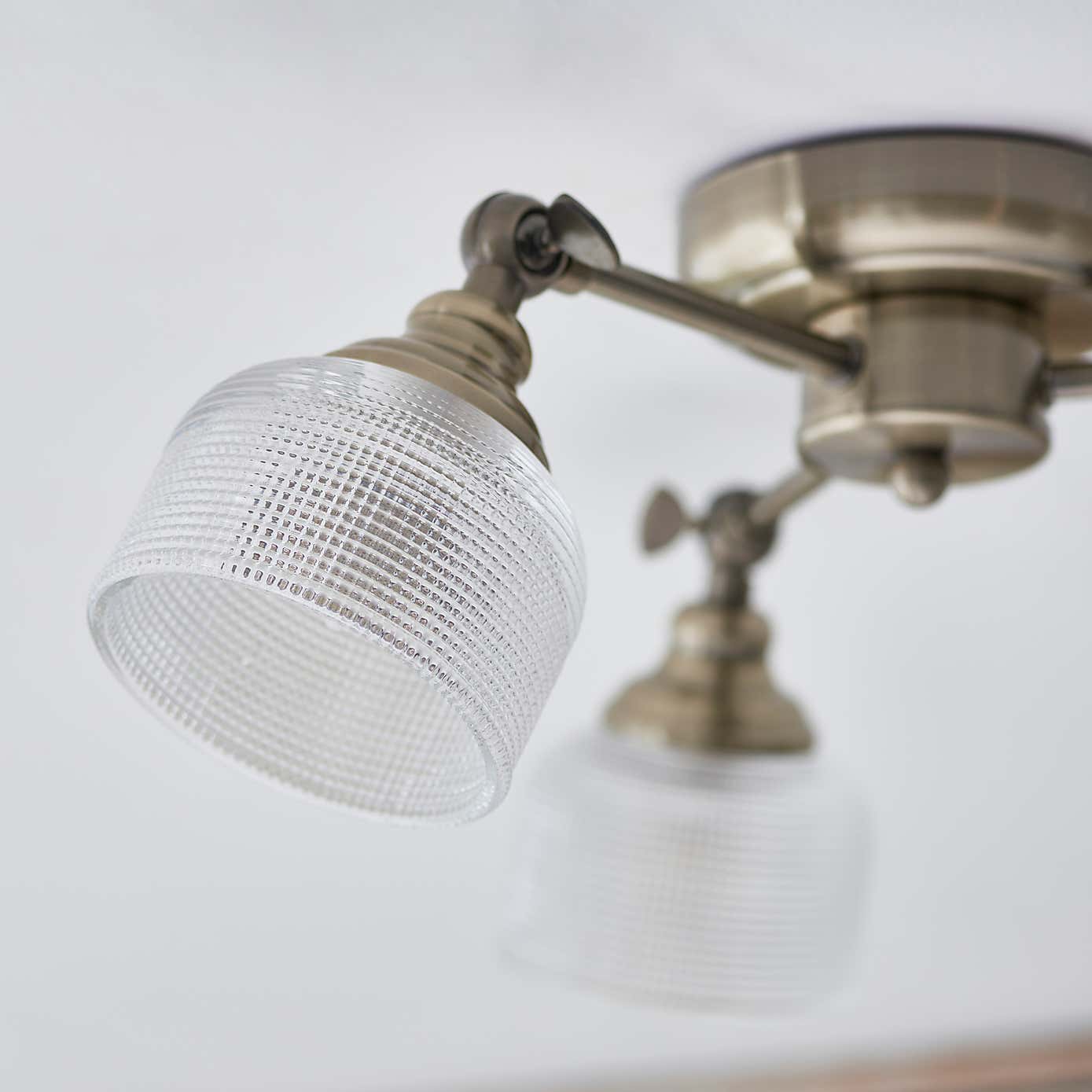 Amesbury Industrial 3 Light Semi Flush Ceiling Light