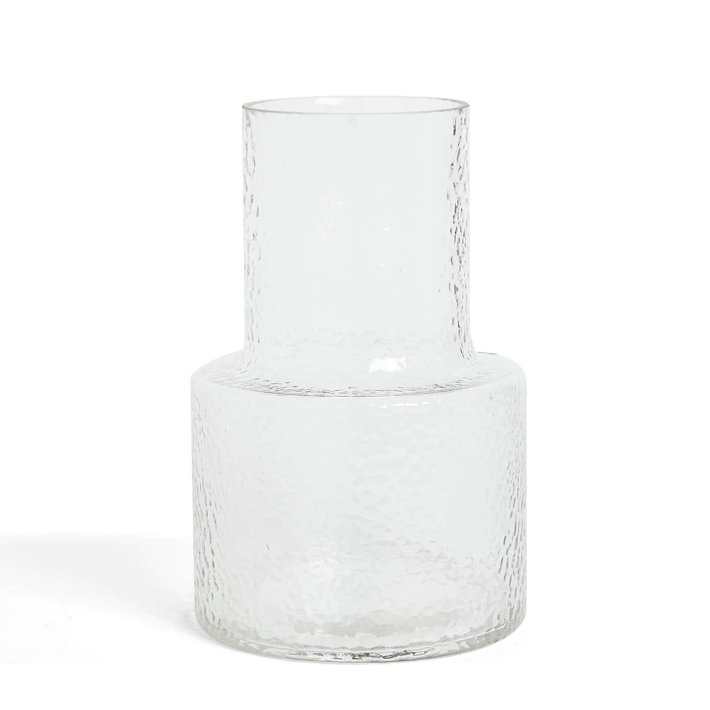 Glass Vase Bubble 25cm Clear