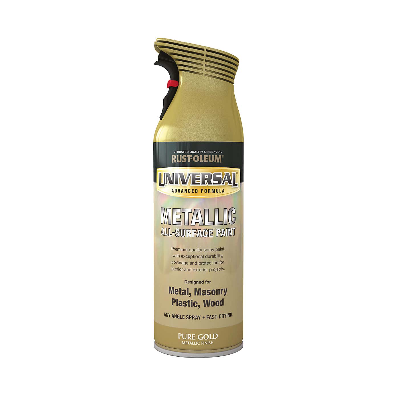 Rust-Oleum Pure Gold Universal Metallic All-Surface Spray Paint 400ml
