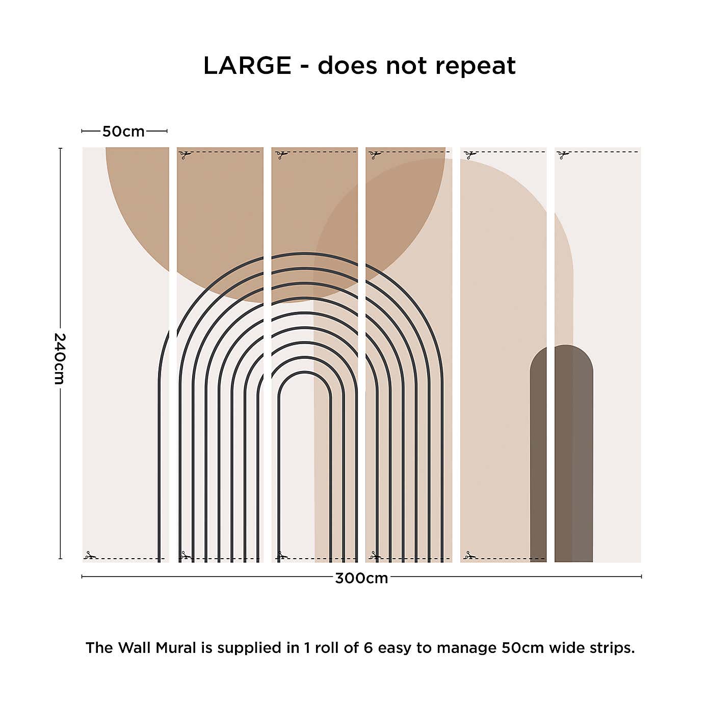 Boho Geo Natural Mural