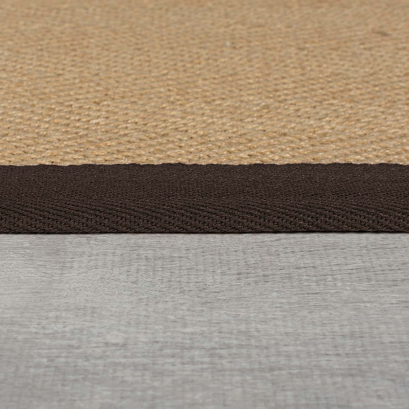 Herringbone Jute Border Stair Runner