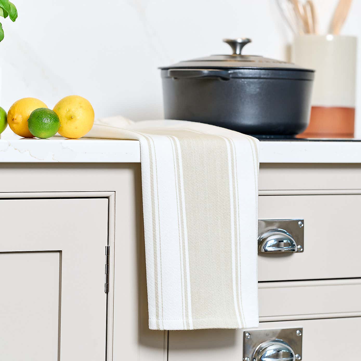 Dexam Set of 2 Love Colour Striped Tea Towels