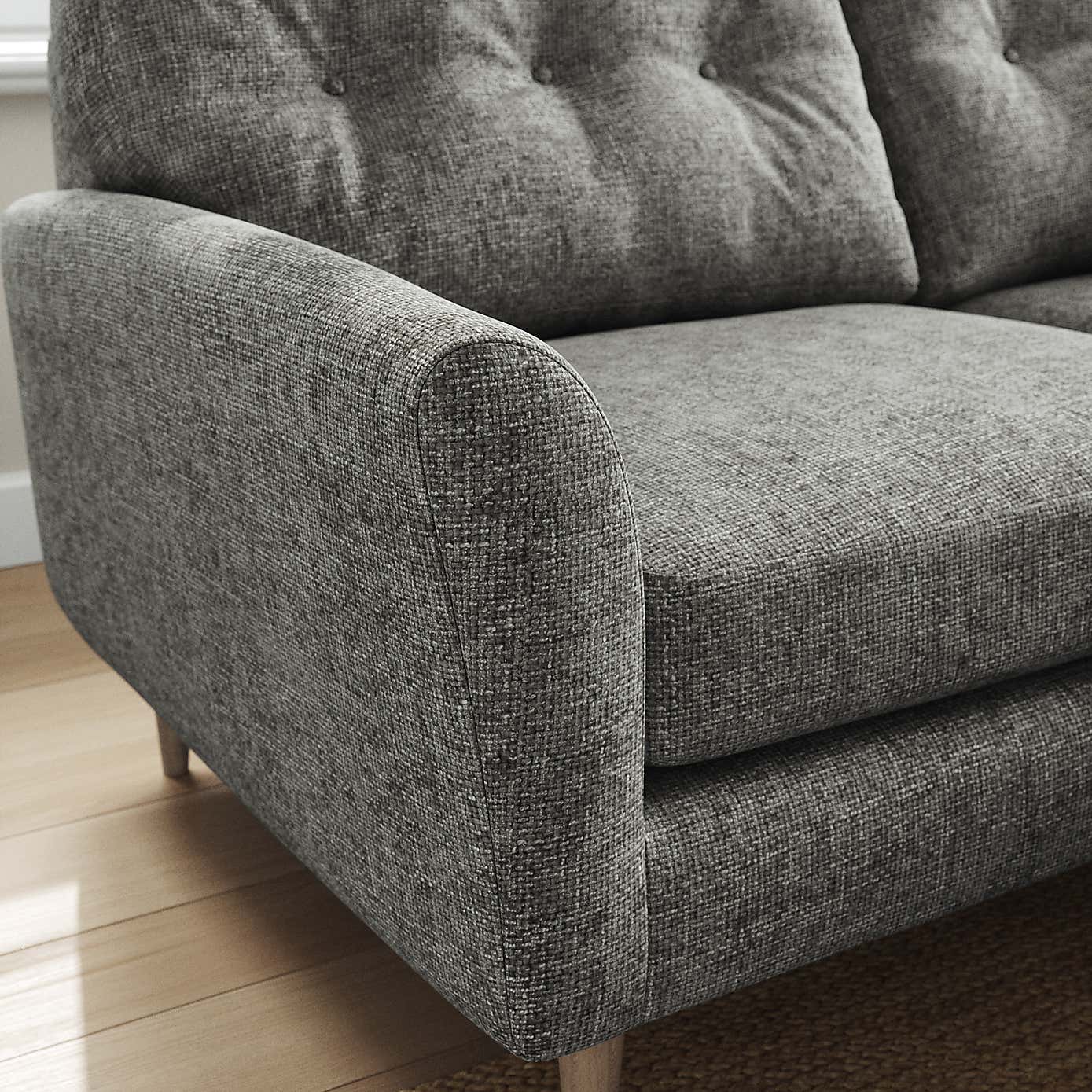 Sven Chunky Chenille Corner Chaise Sofa