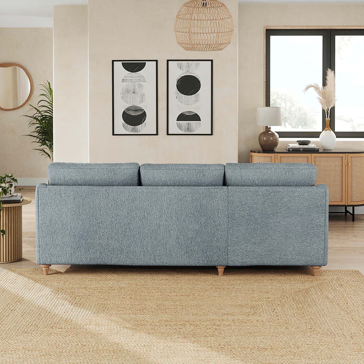 Hattie Cosy Weave Corner Chaise Sofa