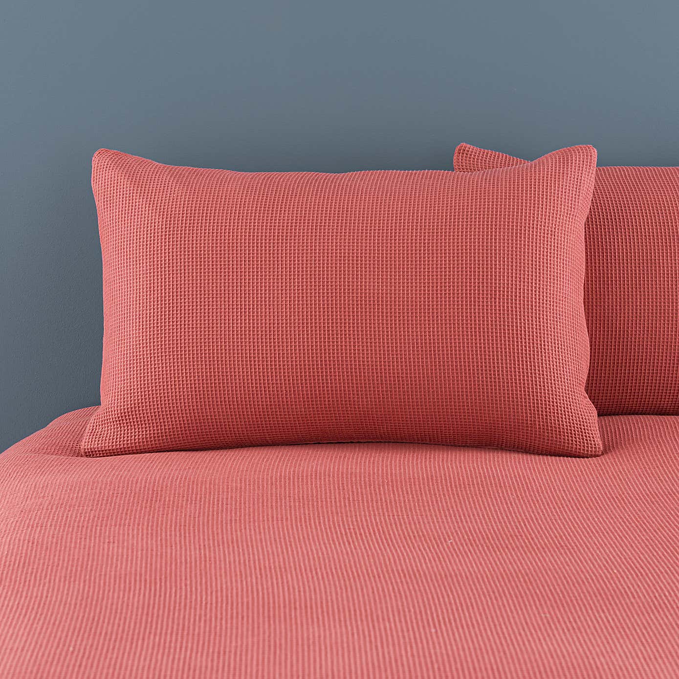 Alston Waffle Duvet Cover and Pillowcase Set