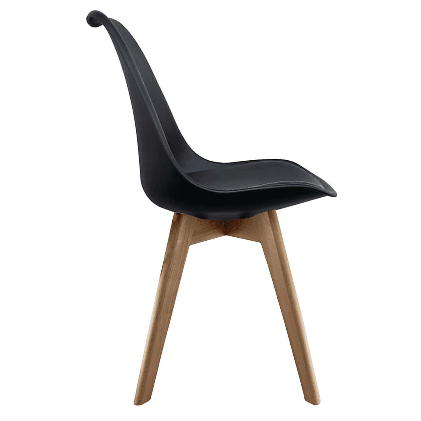 Fusion Living Soho Plastic Dining Chair with Squared Legs