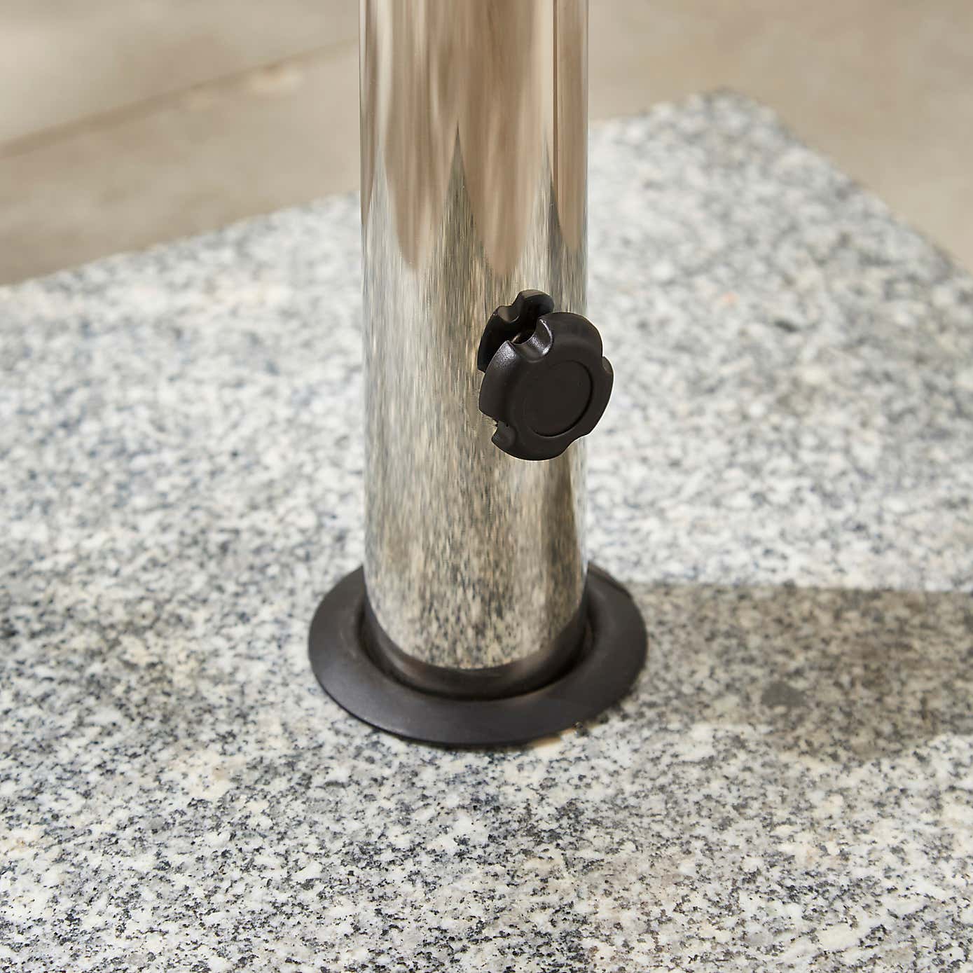 Square Granite Parasol Base, 25kg