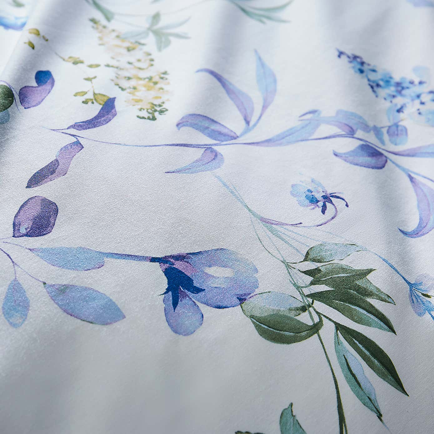 Nola Floral Blue Duvet Cover and Pillowcase Set