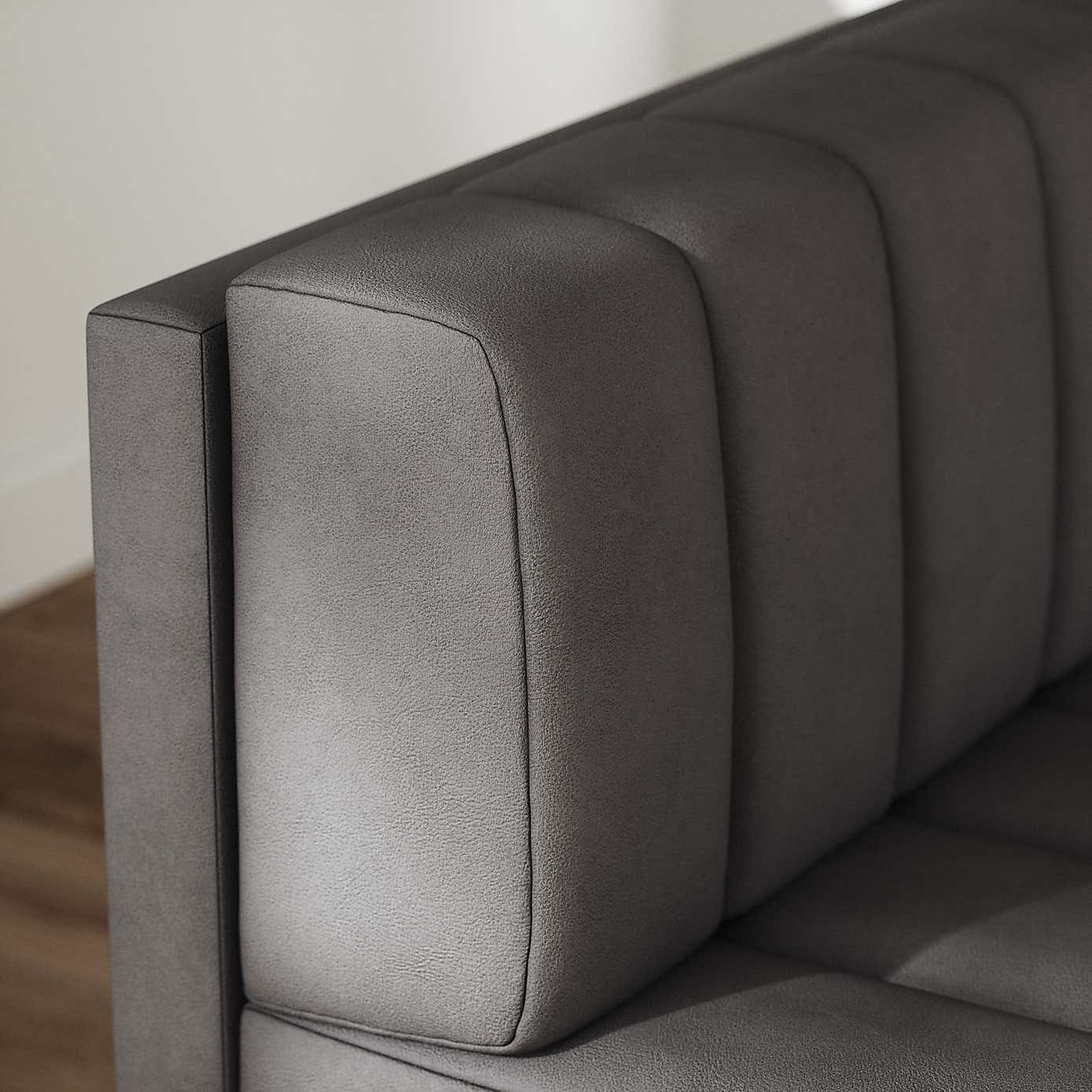 Amali Corner Dining Bench, Faux Leather