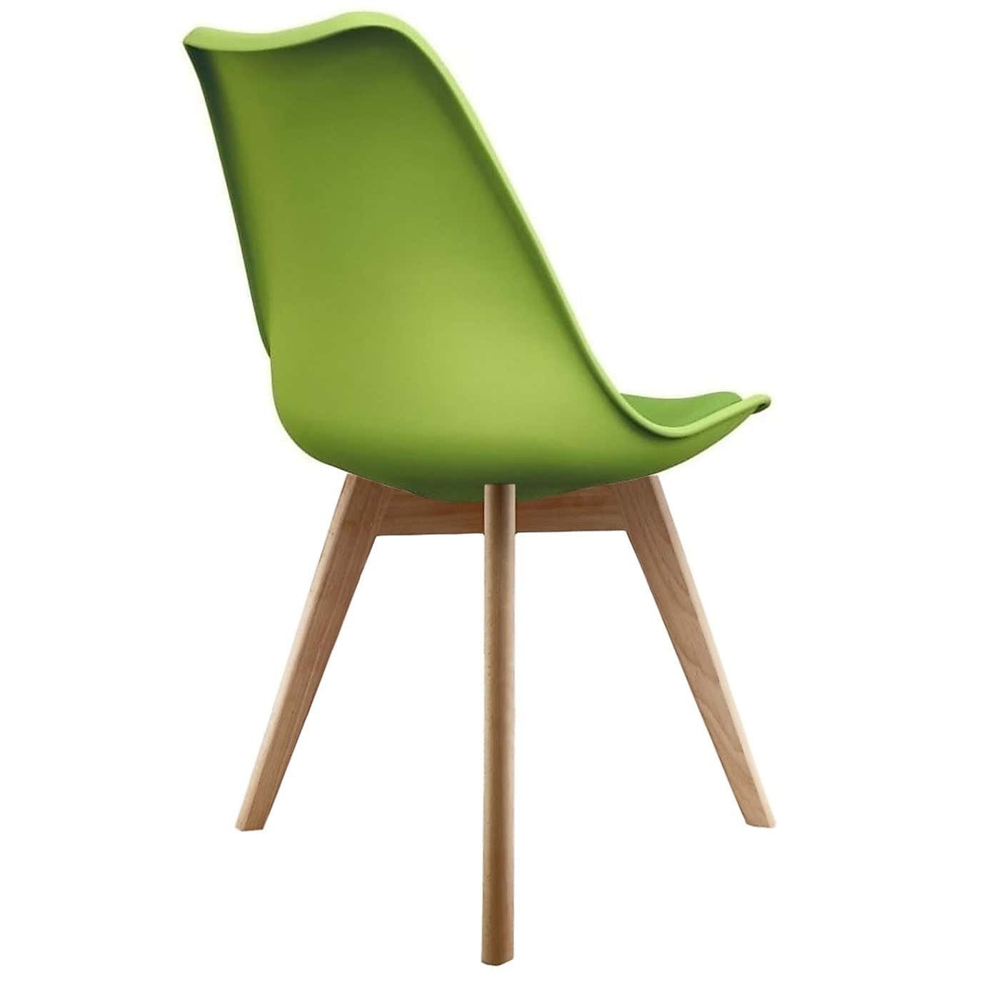 Fusion Living Soho Plastic Dining Chair with Squared Legs