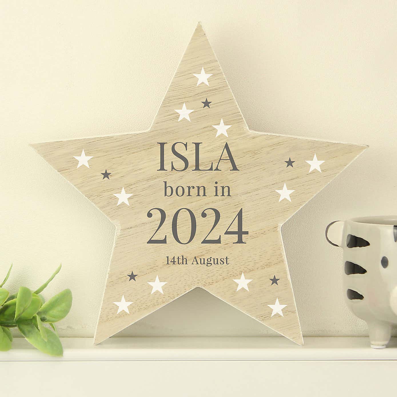 Personalised Born In Star Ornament
