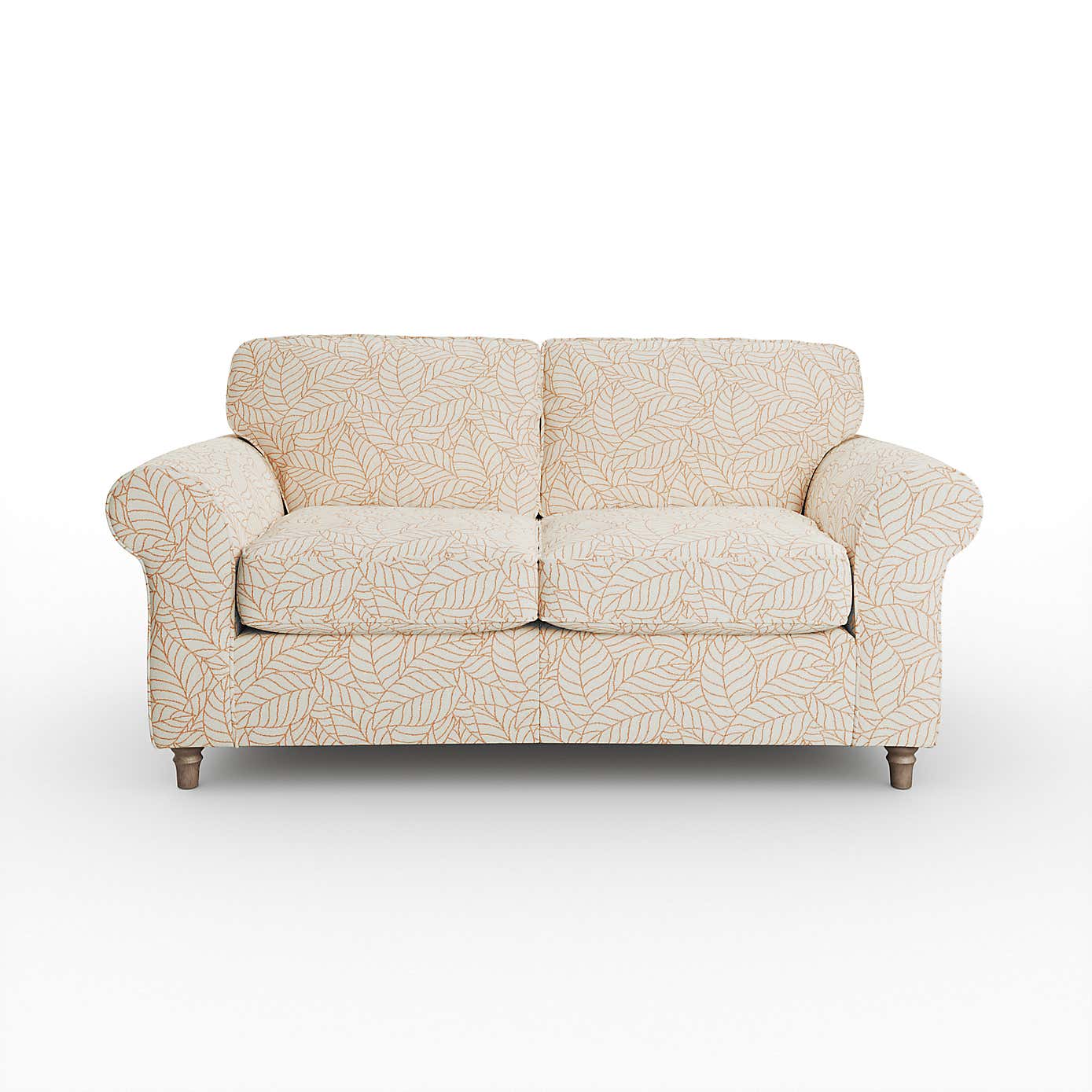 Flori 2 Seater Sofa, Leaf Print Fabric