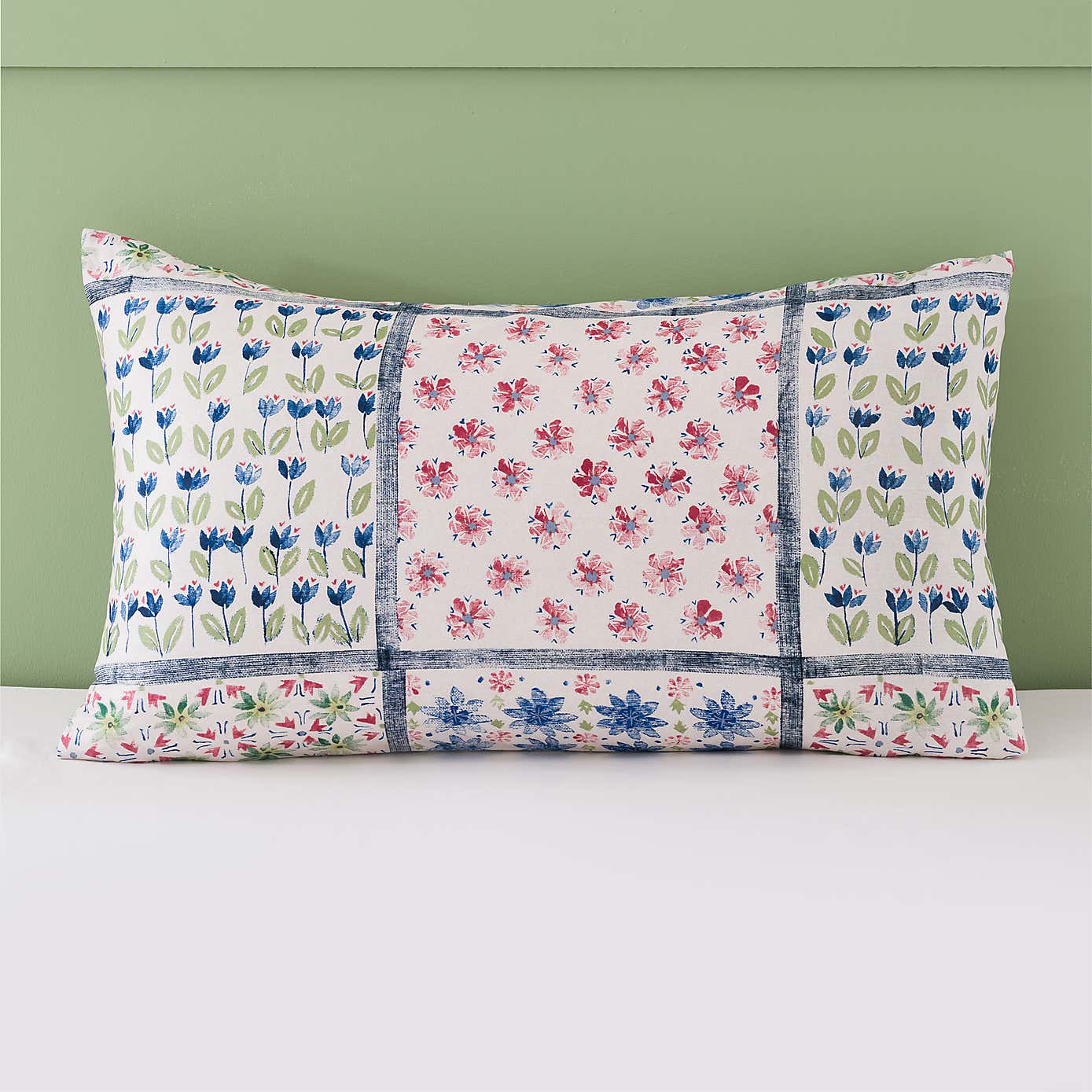 Celeste Green Cotton Duvet Cover and Pillowcase Set