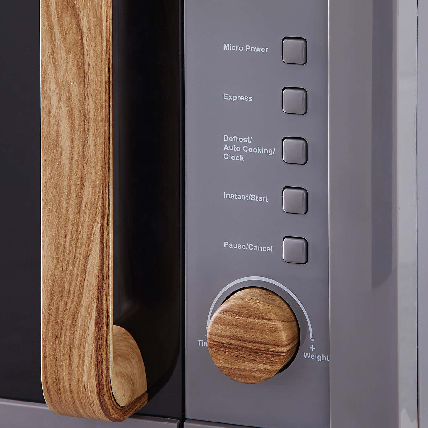 Contemporary 20L 700W Grey Microwave