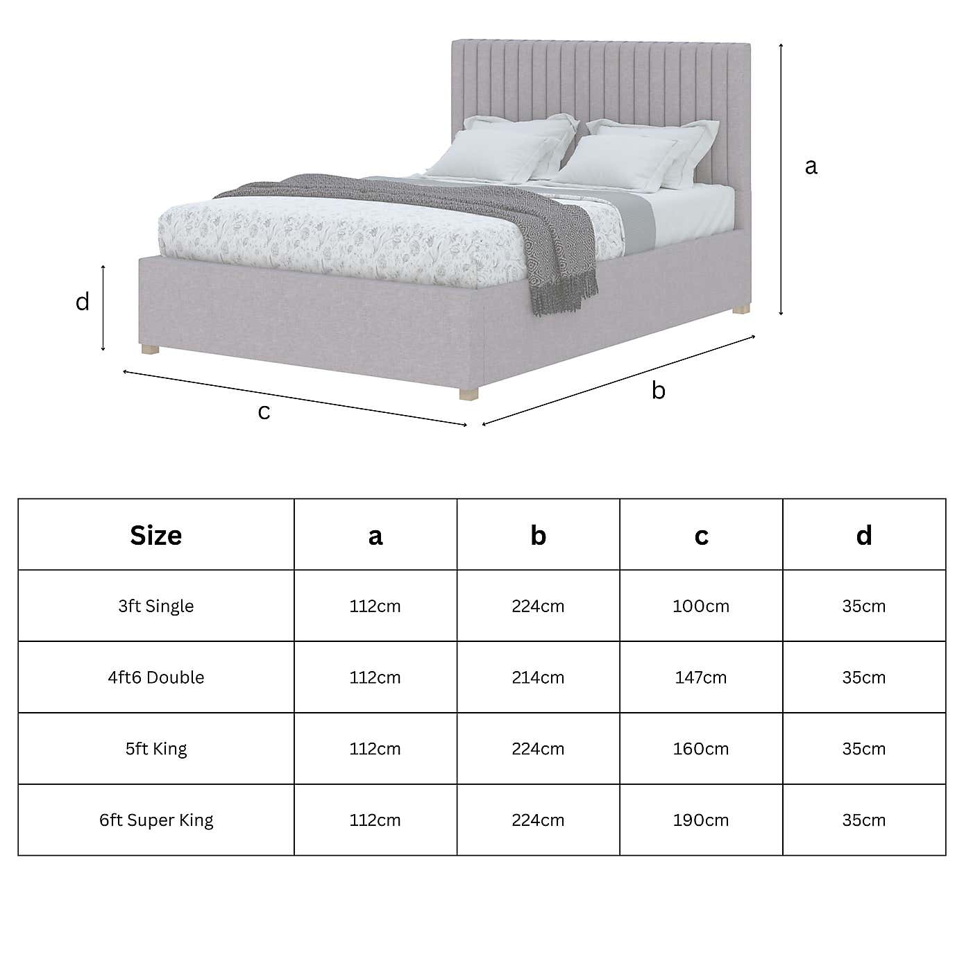 Grant Saxon Twill Adjustable Bed