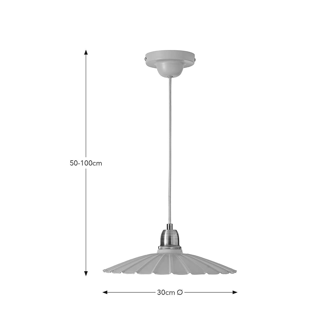 Maya Scallop Adjustable Pendant Light