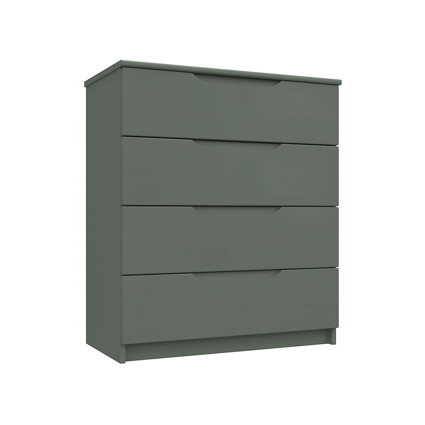 Legato Light Grey 4 Drawer Chest
