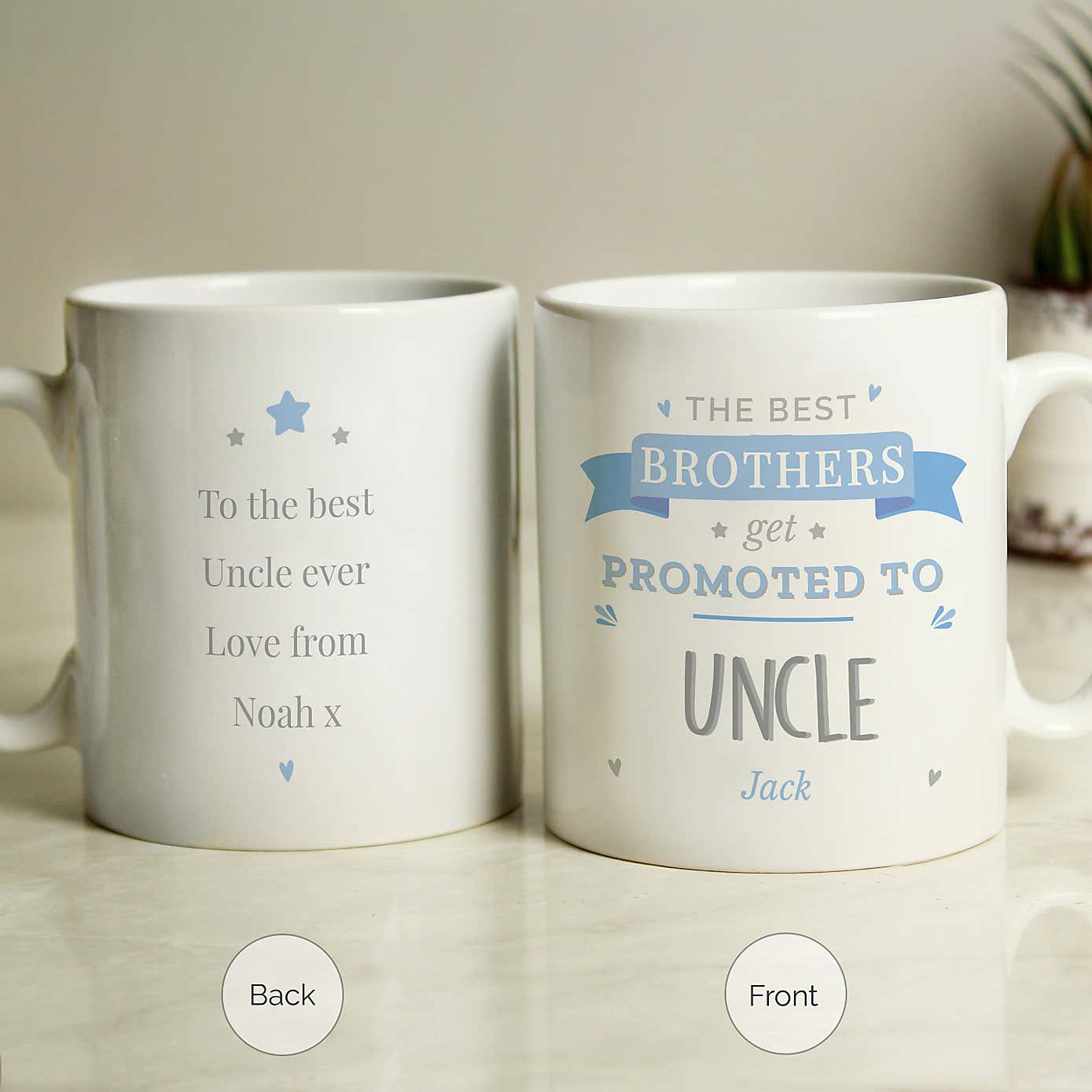 Personalised Promoted to Mug Blue