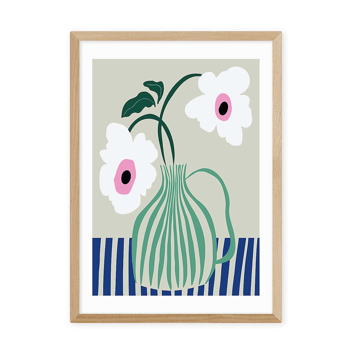 East End Prints Floral Pottery Delight Print