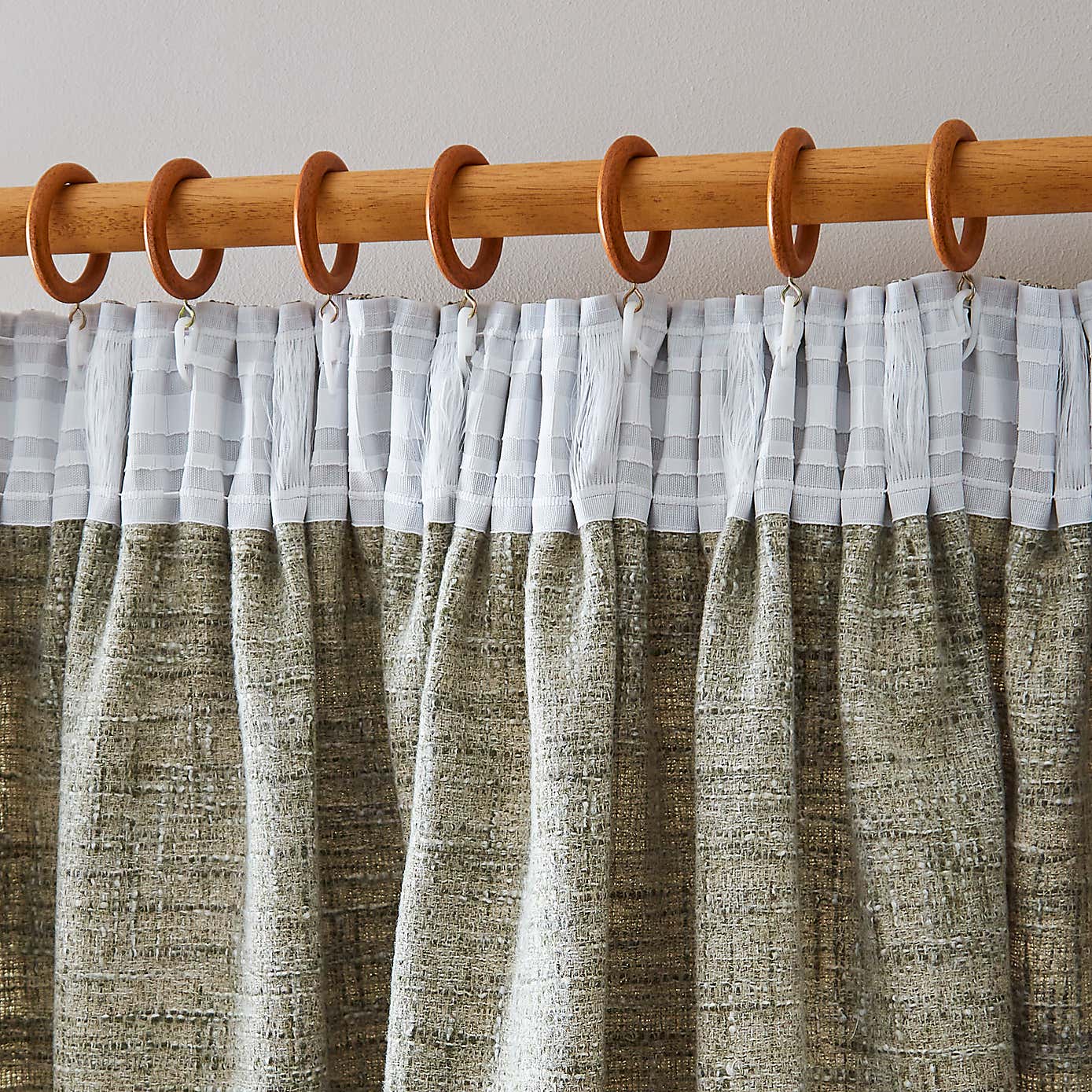 Cohen Unlined Pencil Pleat Curtains