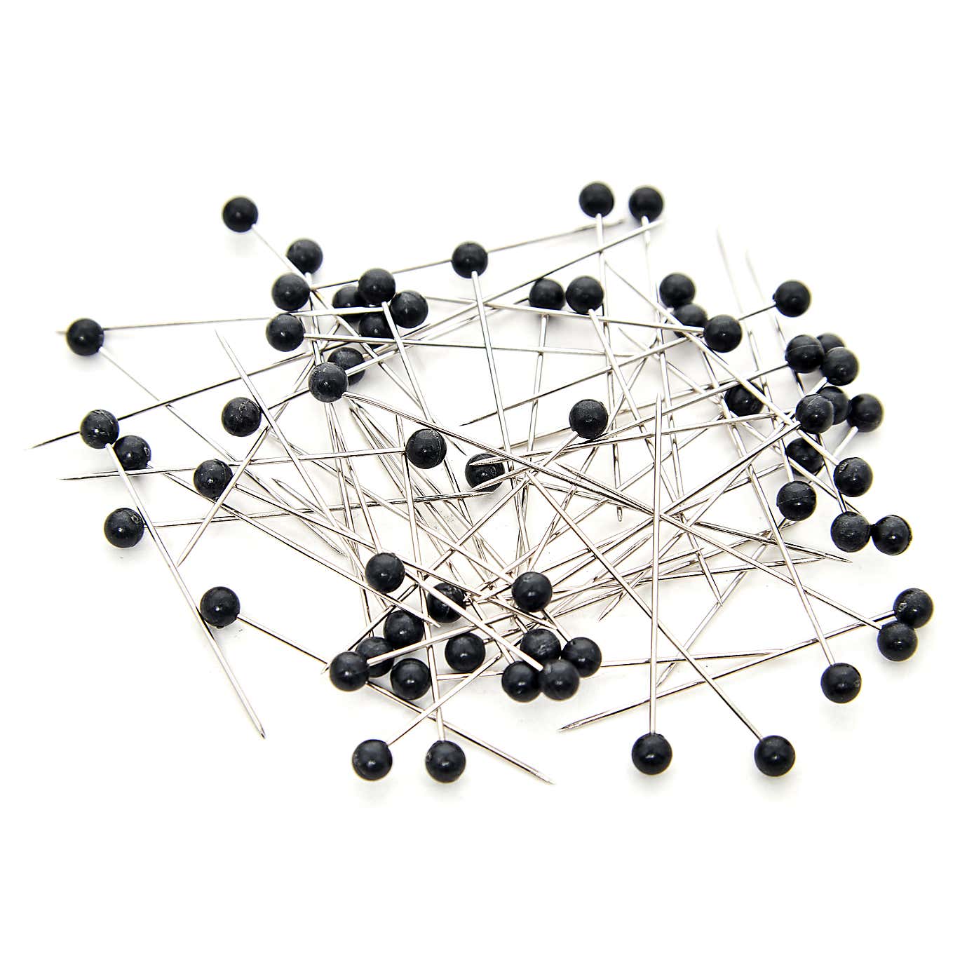 Hemline Gold Plastic Head Nickel Plated Pins