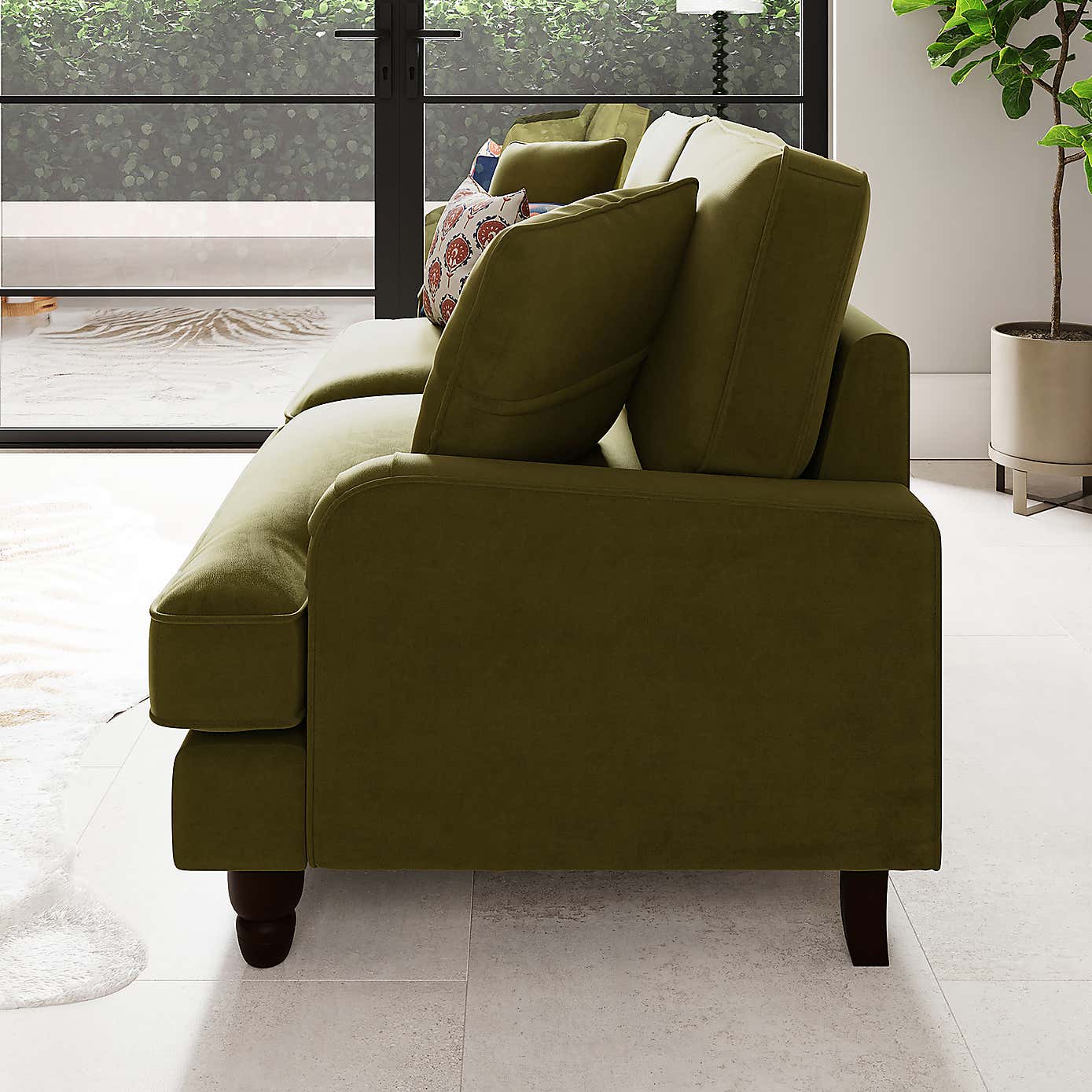 Beatrice Velvet 3 Seater Sofa