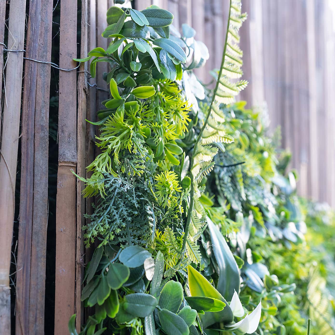 Artificial Mixed Grass Living Wall Panel