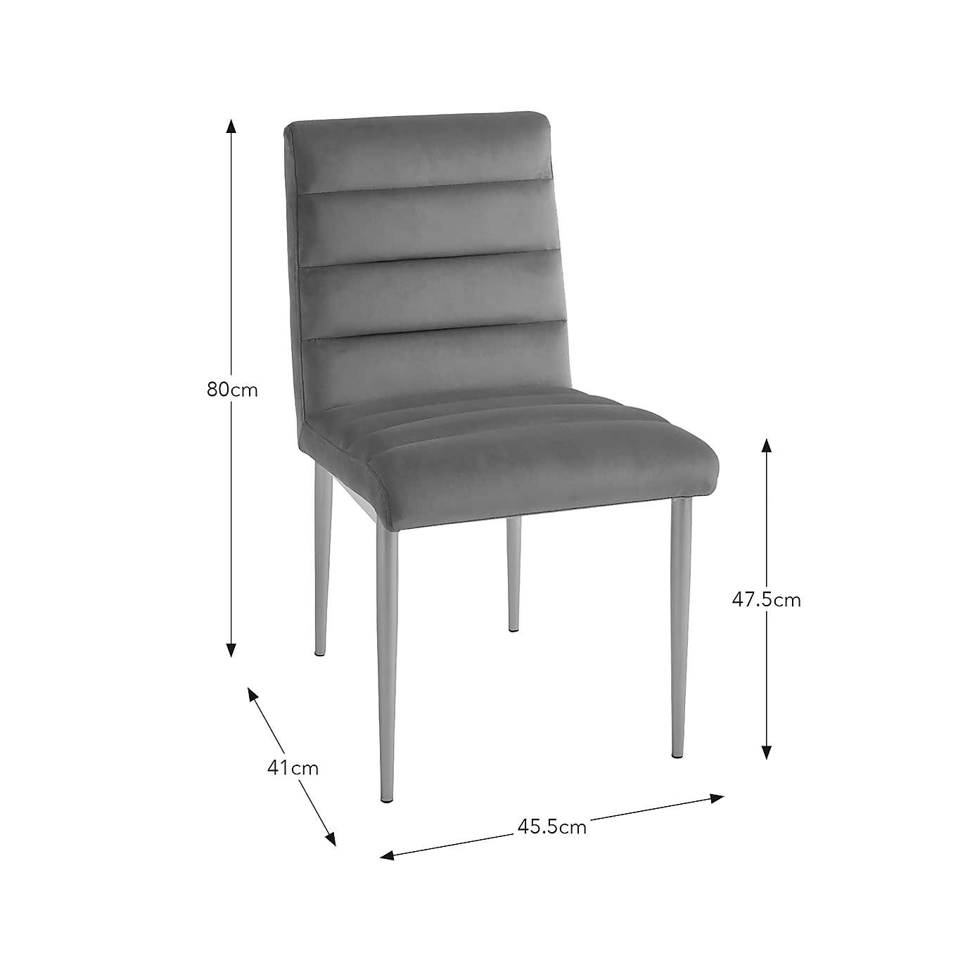 Maddison Dining Chair, Velvet