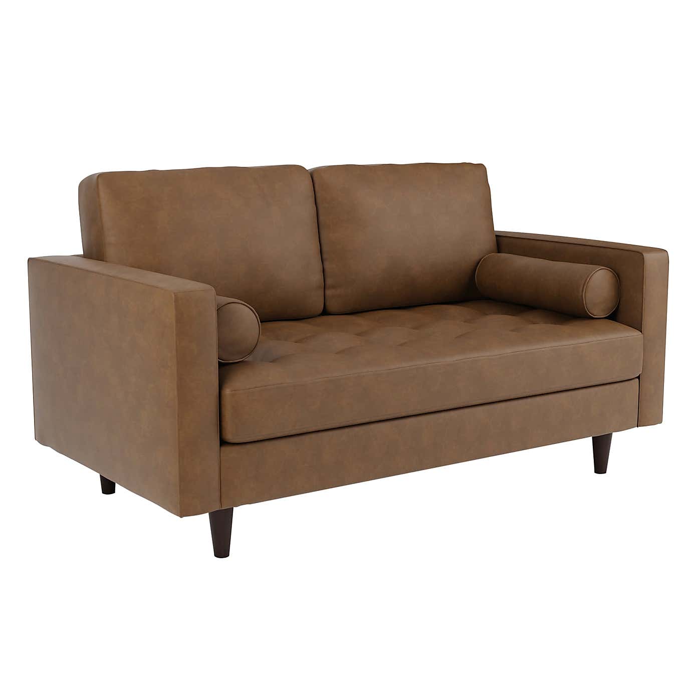 Zoe Faux Leather 2 Seater Sofa
