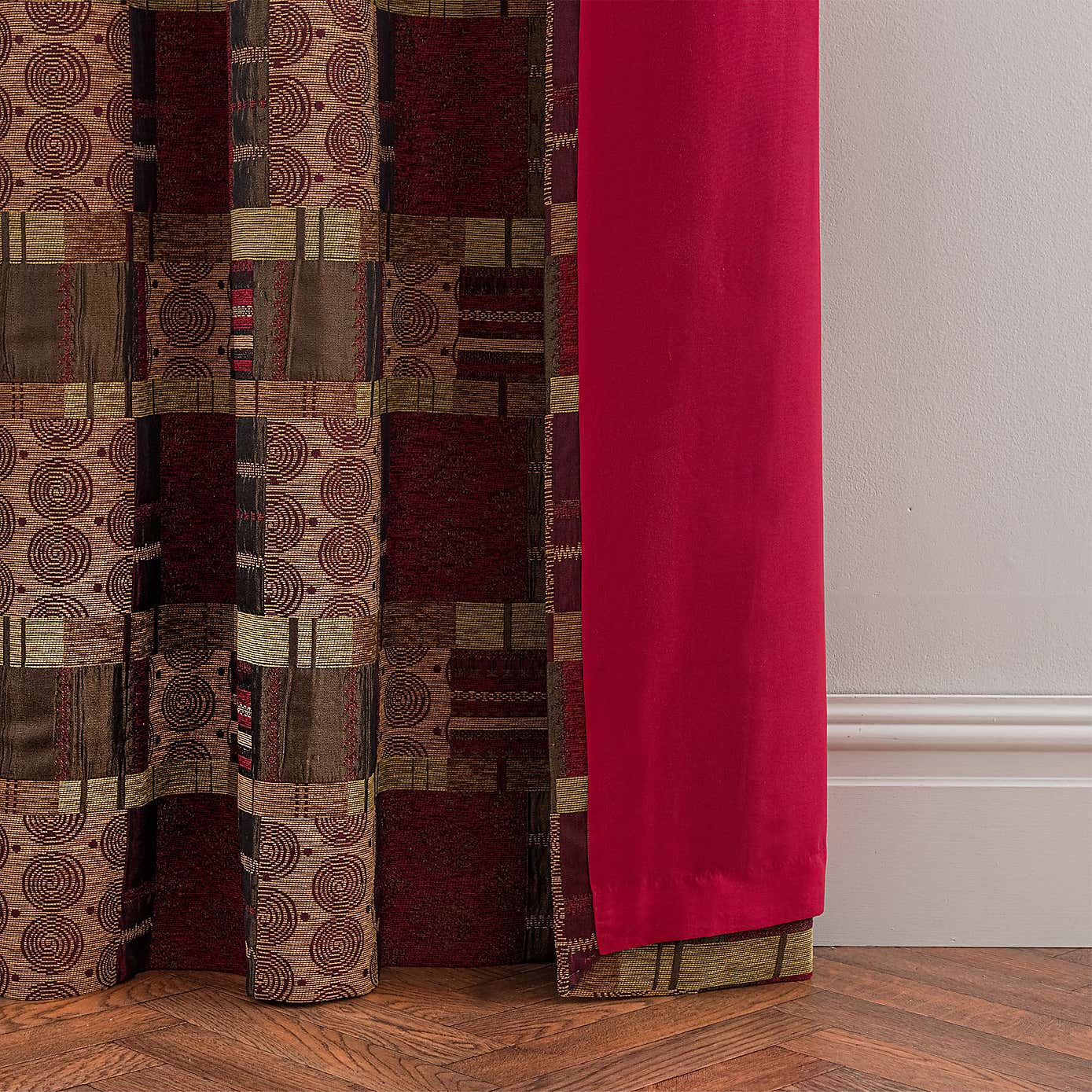 Prague Chenille Eyelet Curtains