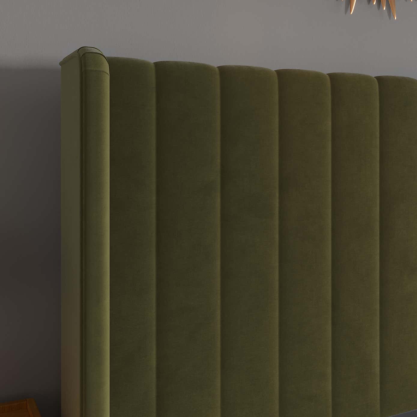 Alara Pleated Velvet Bed