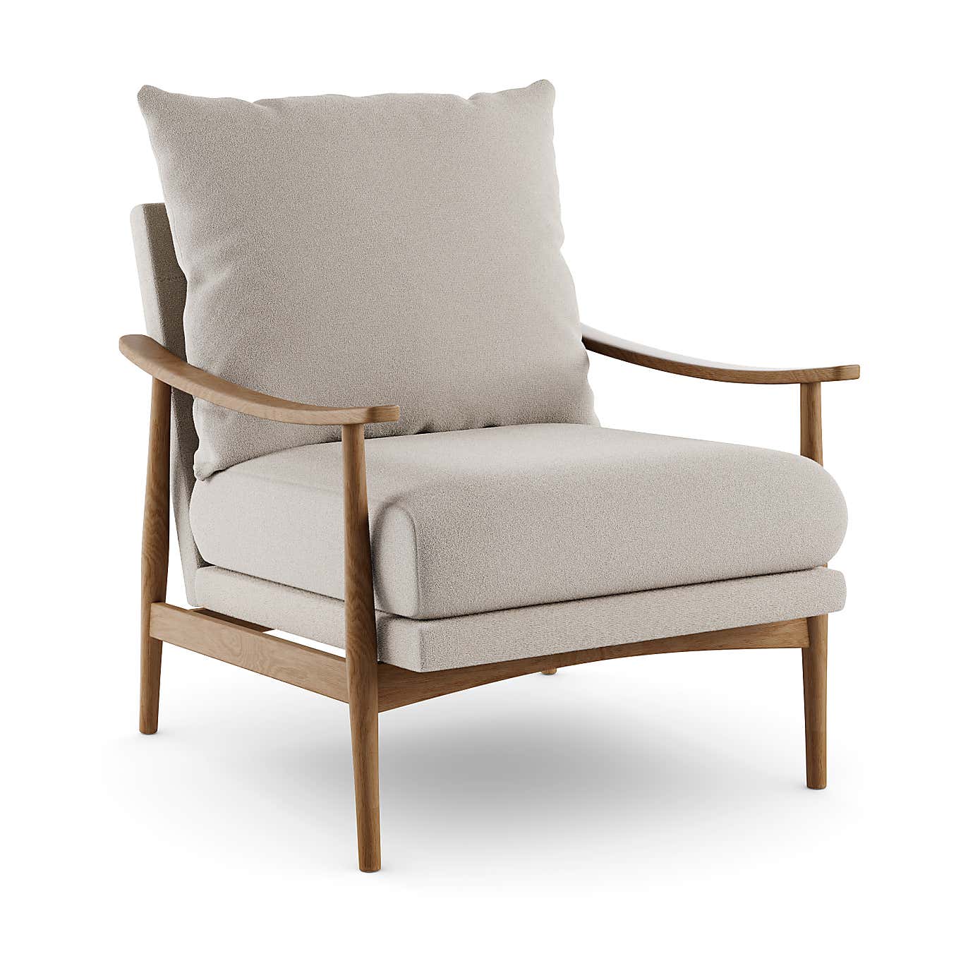 Nelson Wooly Textured Weave Occasional Armchair