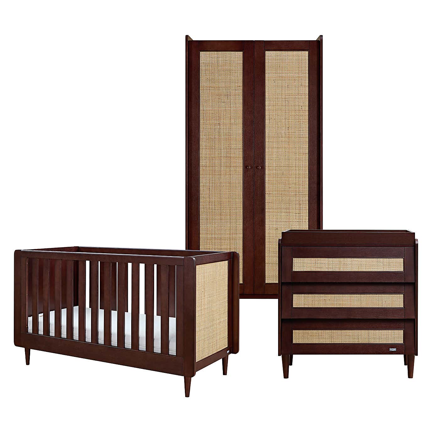 Tutti Bambini Japandi Mini 3 Piece Nursery Furniture Set