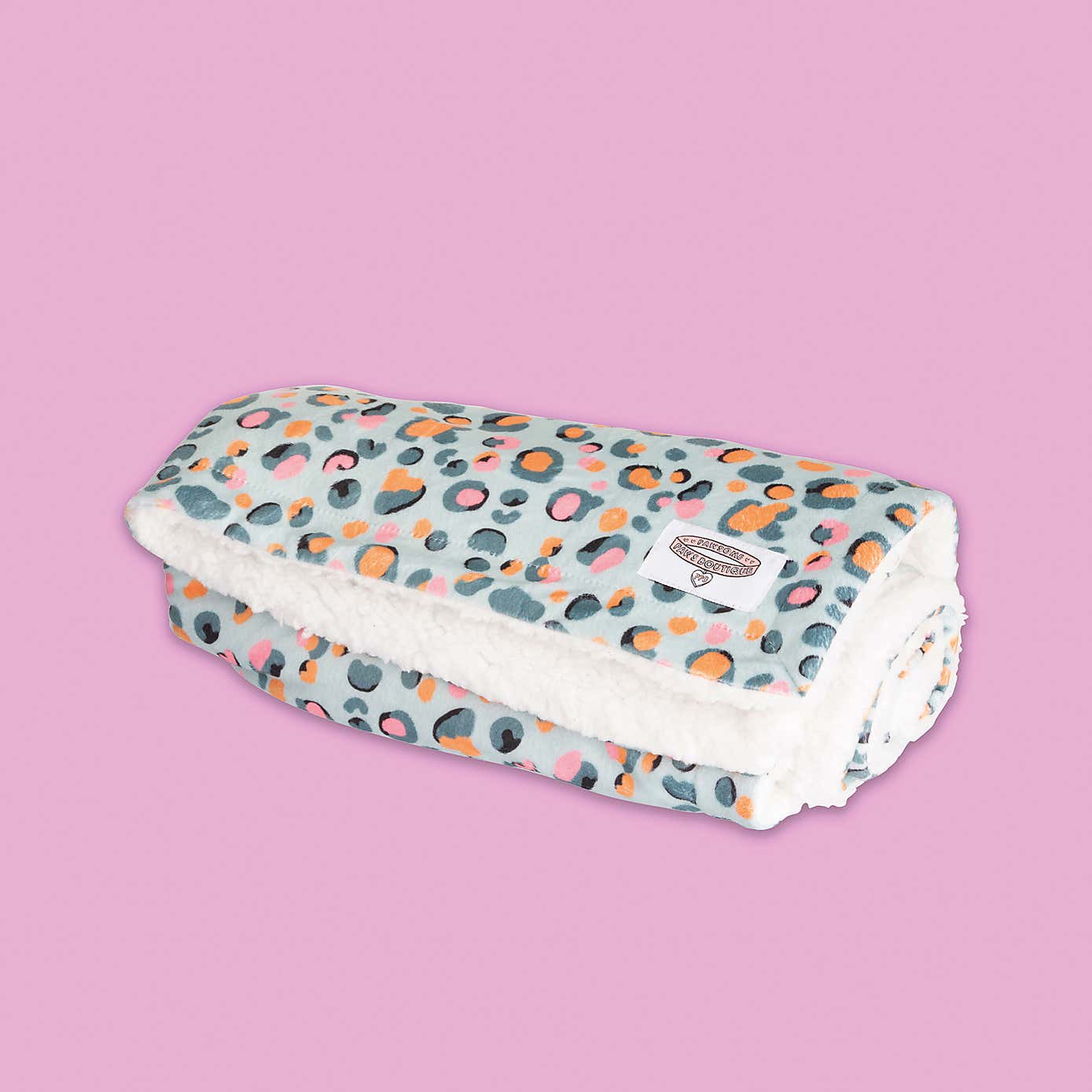 Blue Leopard Dog Blanket