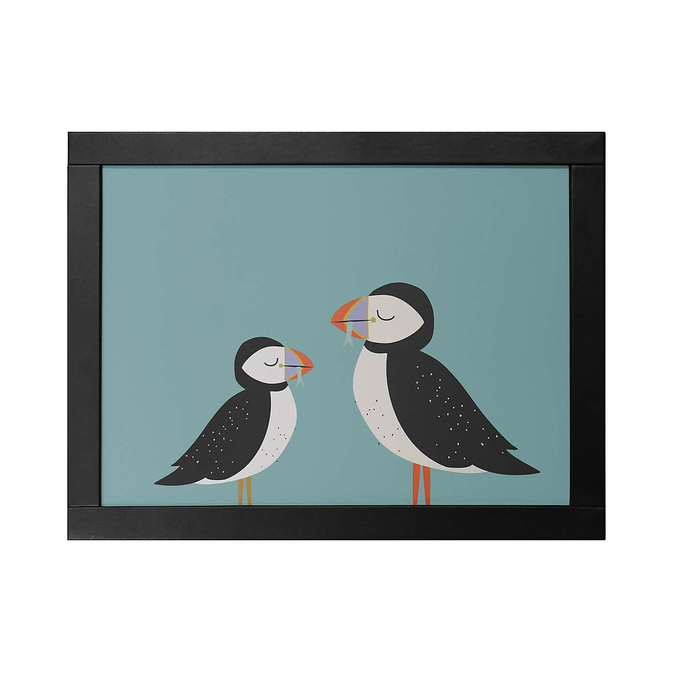 Puffin Blue Rectanglular Laptray