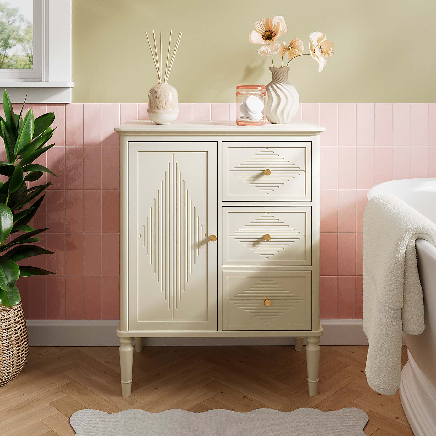 Ottilie 3 Drawer Bathroom Cabinet